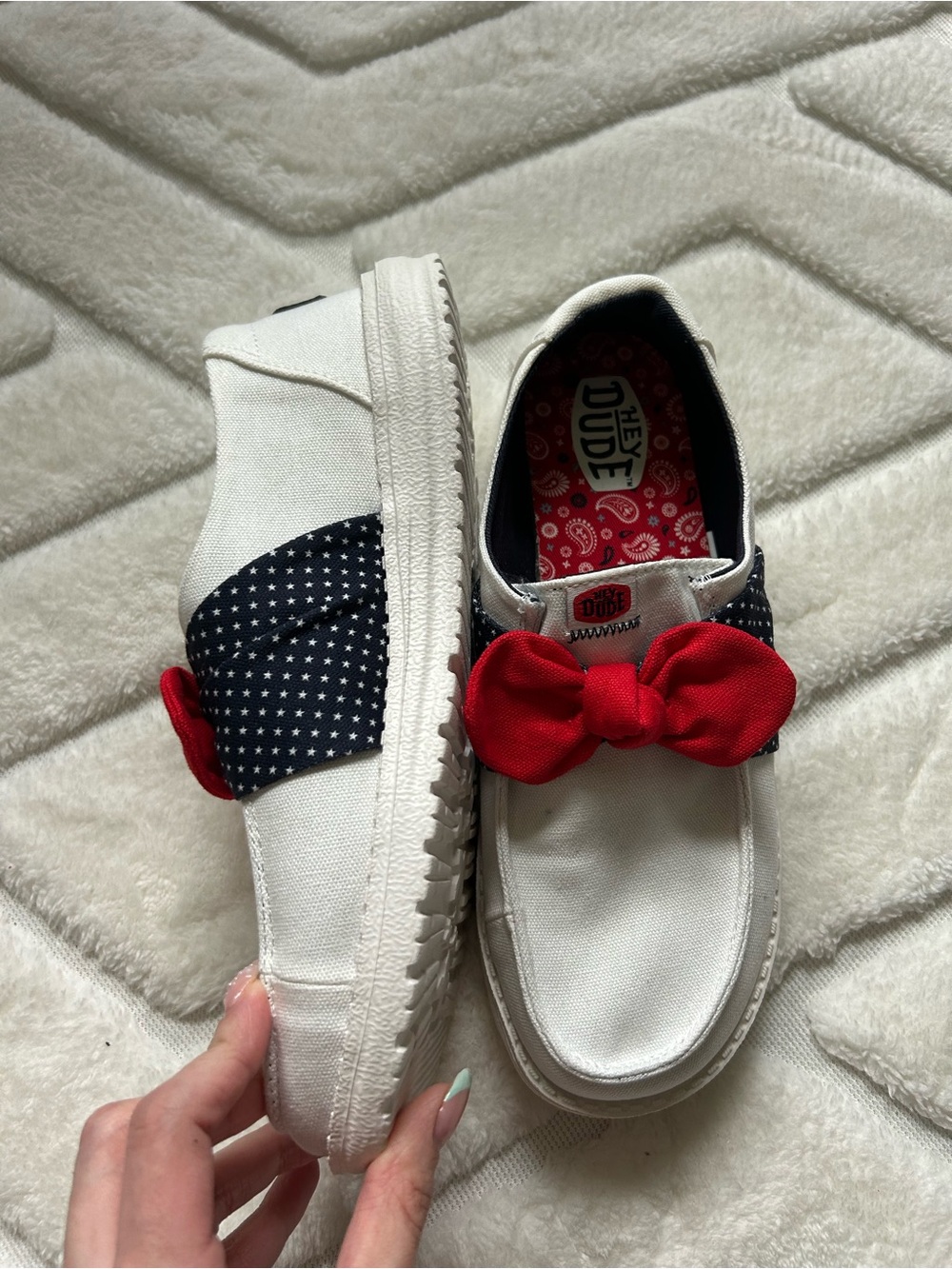 HEYDUDE Wendy Bow American Stars Slip-on Loafers - Picture 3 of 3